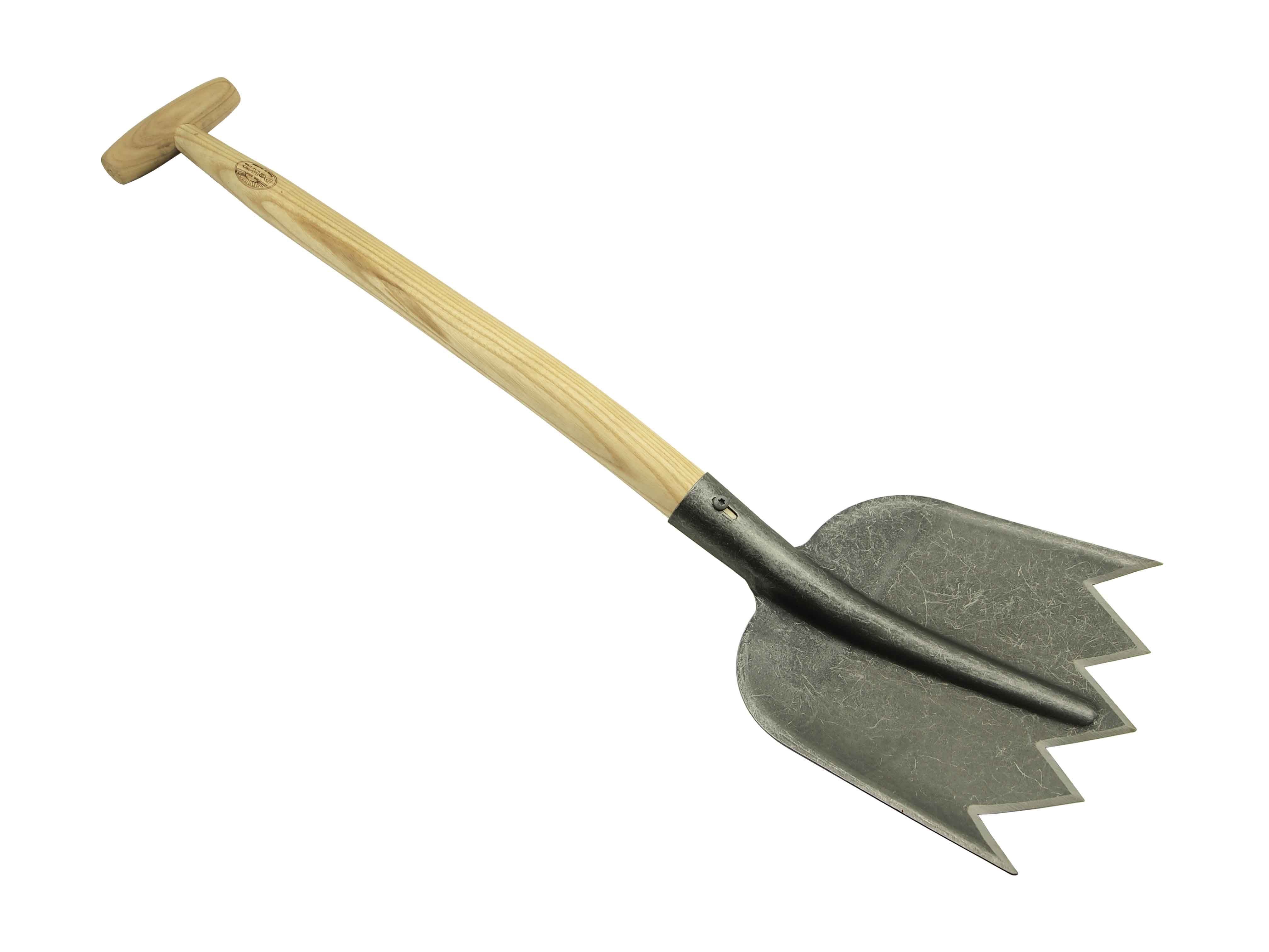 Outdoor resque shovel with sharktines and 60cm T- handle